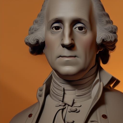 George Washington as Corpse: Pixar-Style 3D Art