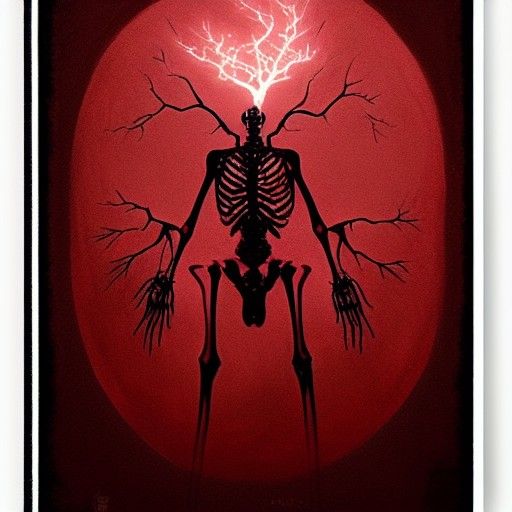 Skeleton with Blossoms, Sinister Art