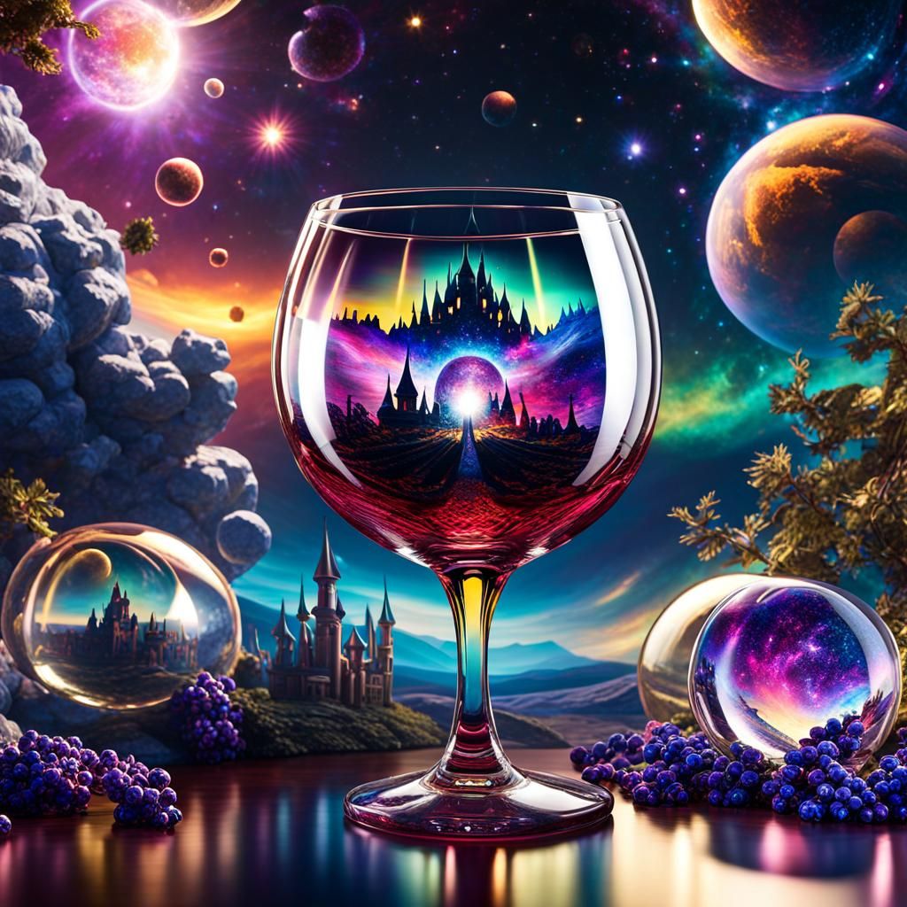 Psychedelic Castle: Universe in a Wine Glass