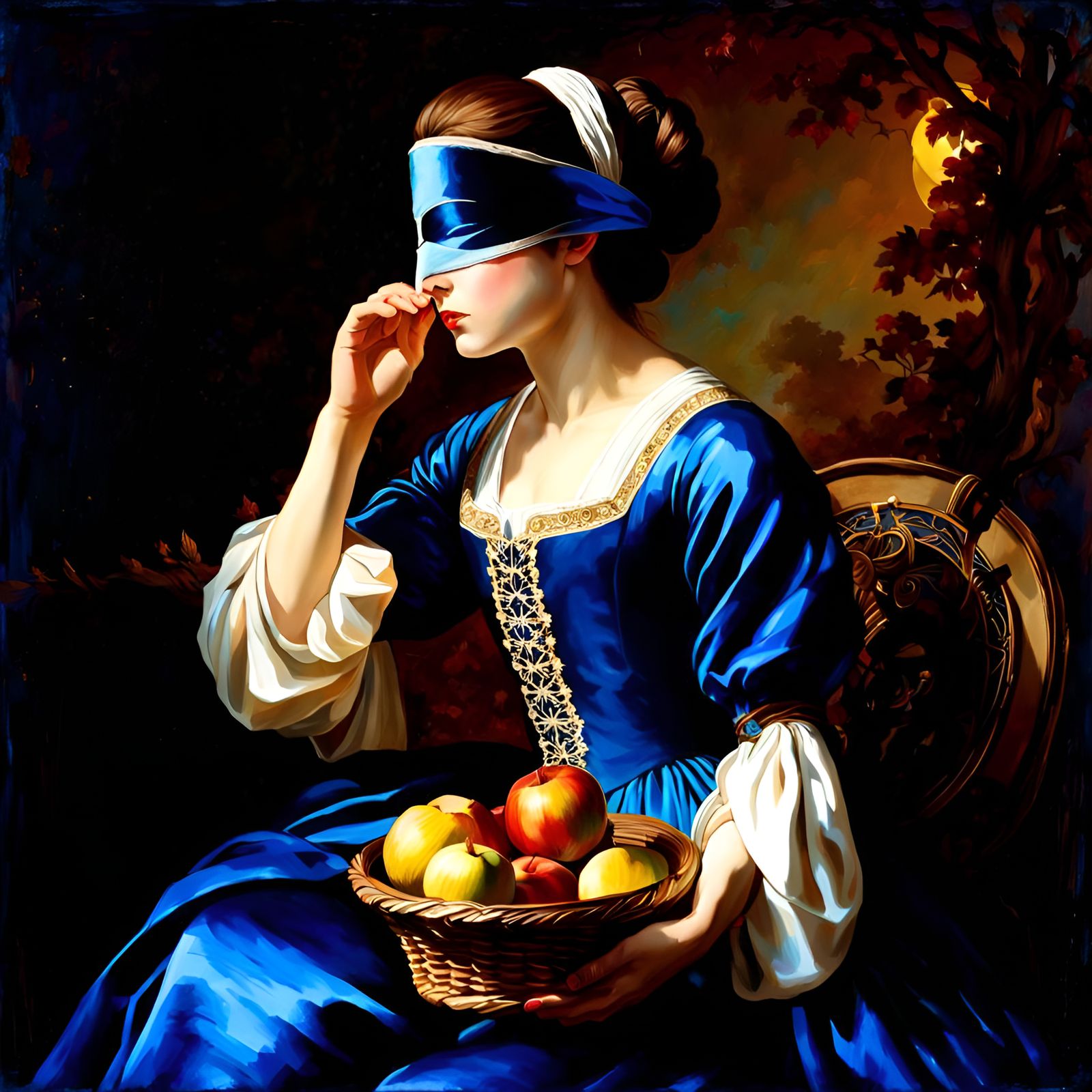 Goddess of Fortune with Cornucopia in 17th Century Style