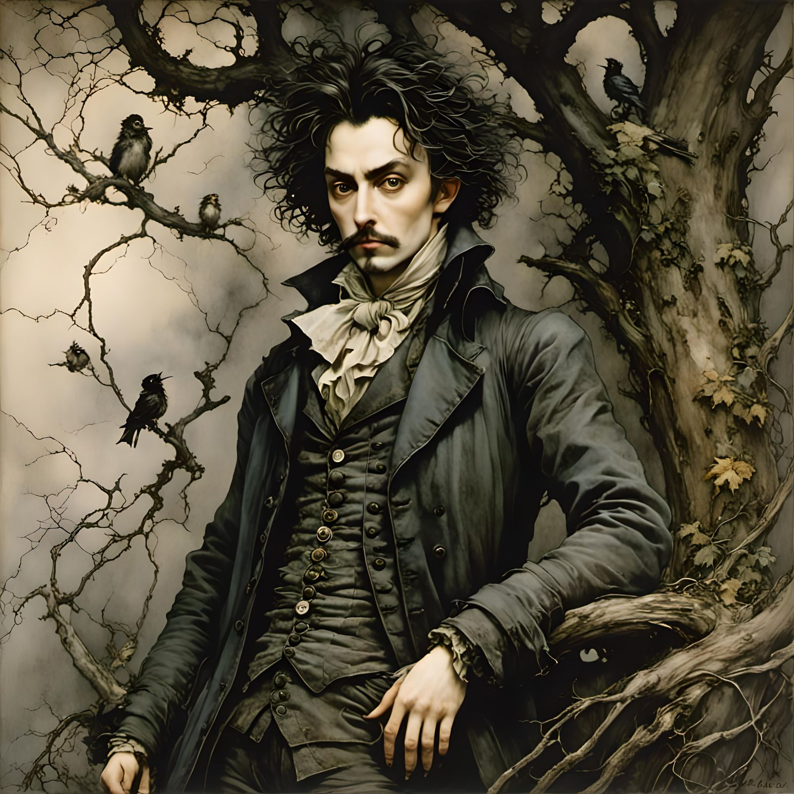 Ichabod rane <lora:RackhamBurton1:1.0> <lora:RackhamBurton1:...