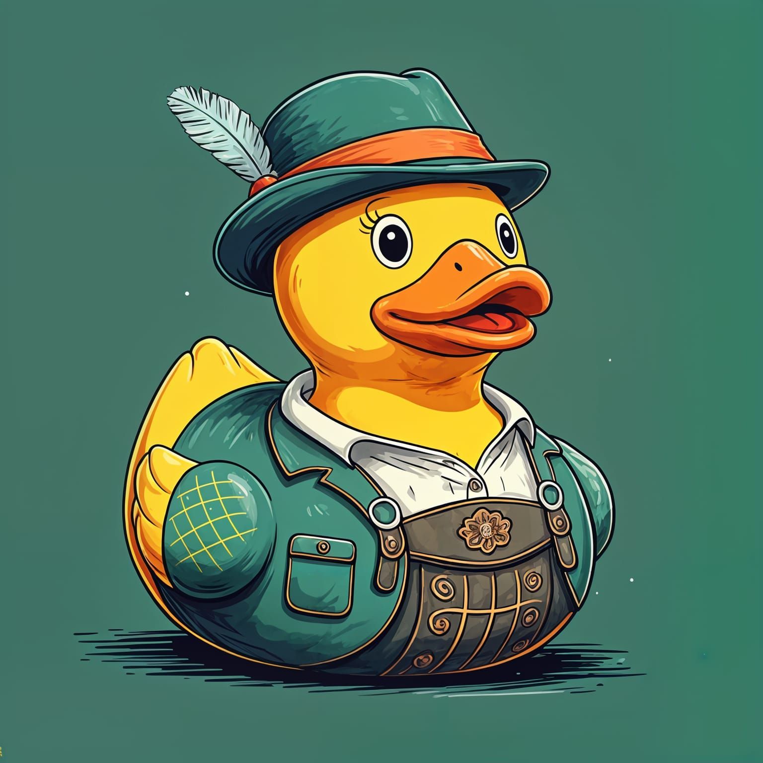 Oktoberfest with Rubber Duck Participants