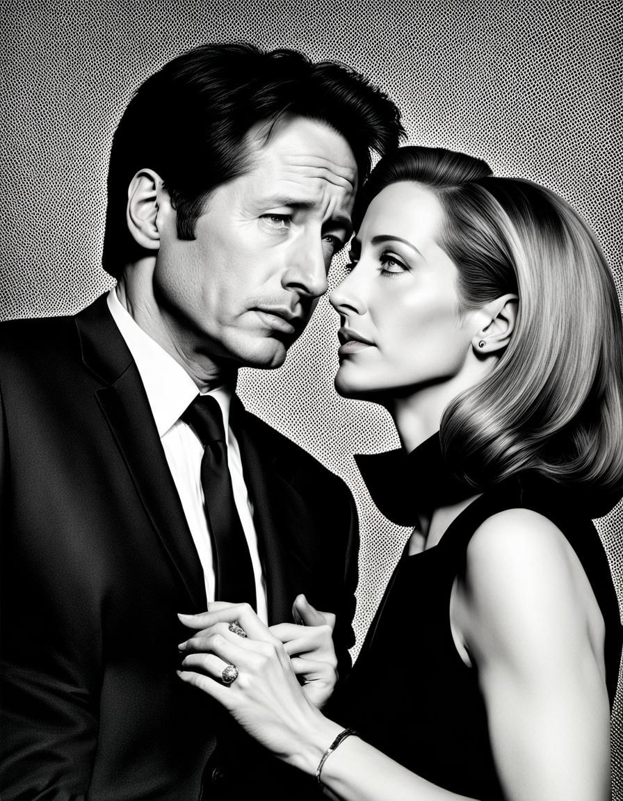 The X-Files: Mulder and Scully in Photorealistic Detail