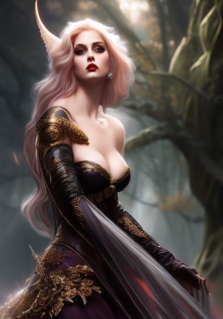 Bloodshot eyes - metal skin
Serpents tongue - dagger claws
Dragon wings - crooked horns
KING