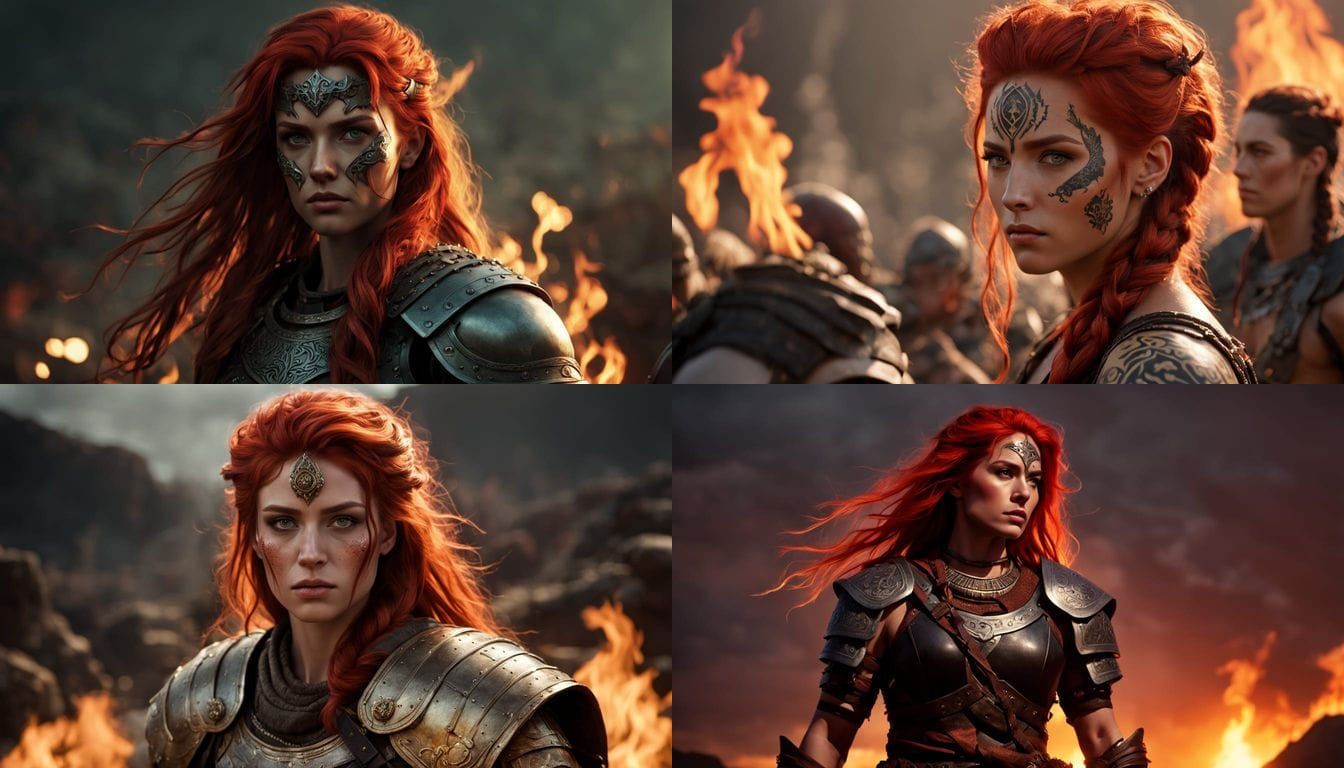 Epic Skyrim Barbarian in Cinematic Lighting