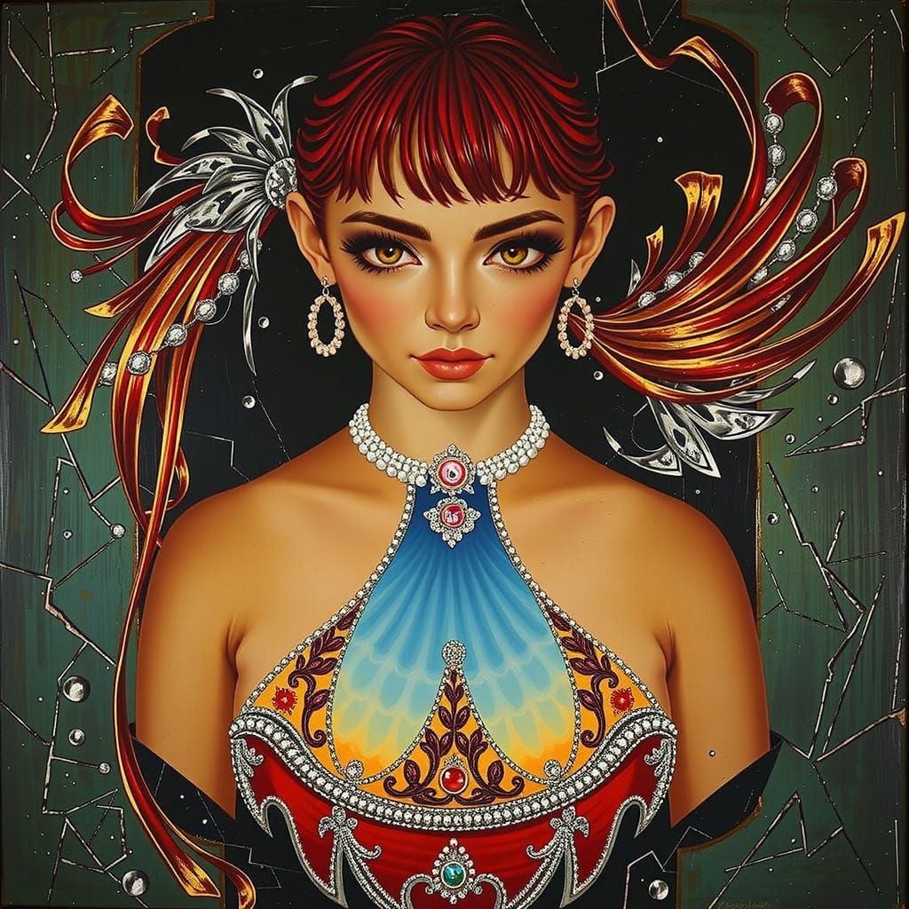 Vibrant Gelato Colors Swirl in Abstract Design