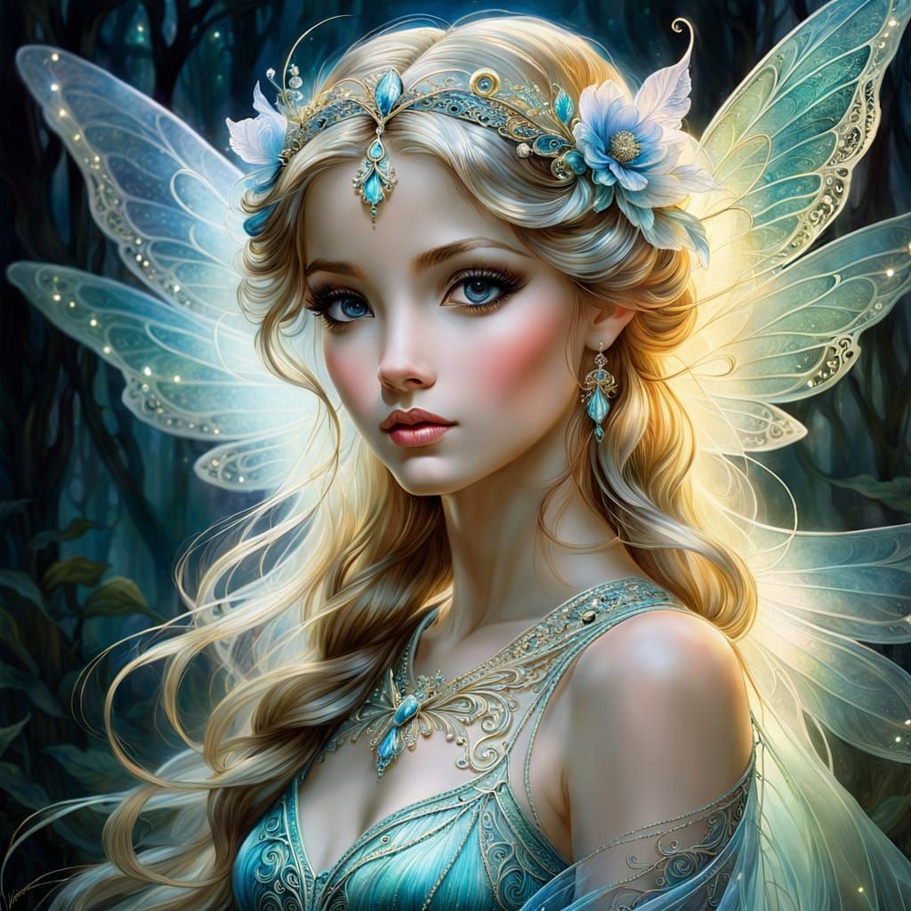 Ethereal Watercolor Butterfly Fairy