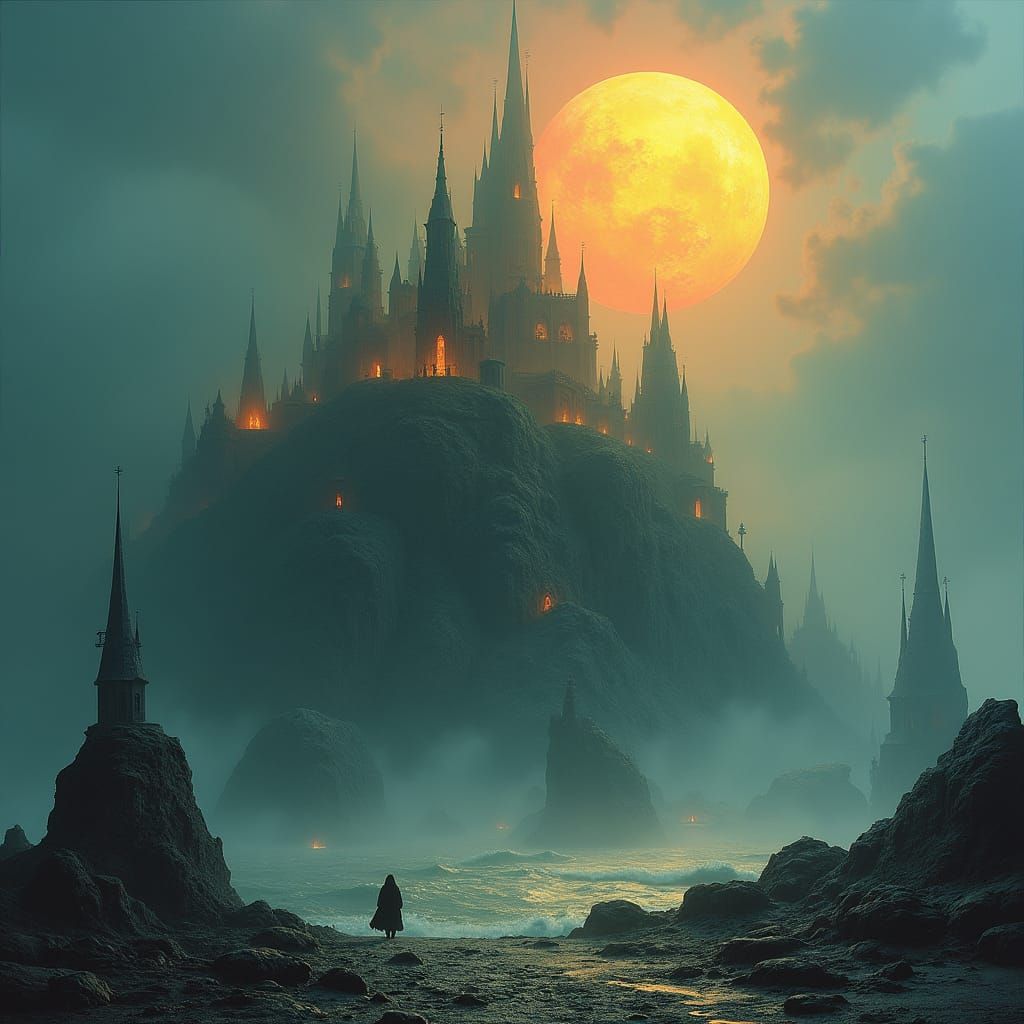 Dystopian City at the End of the World