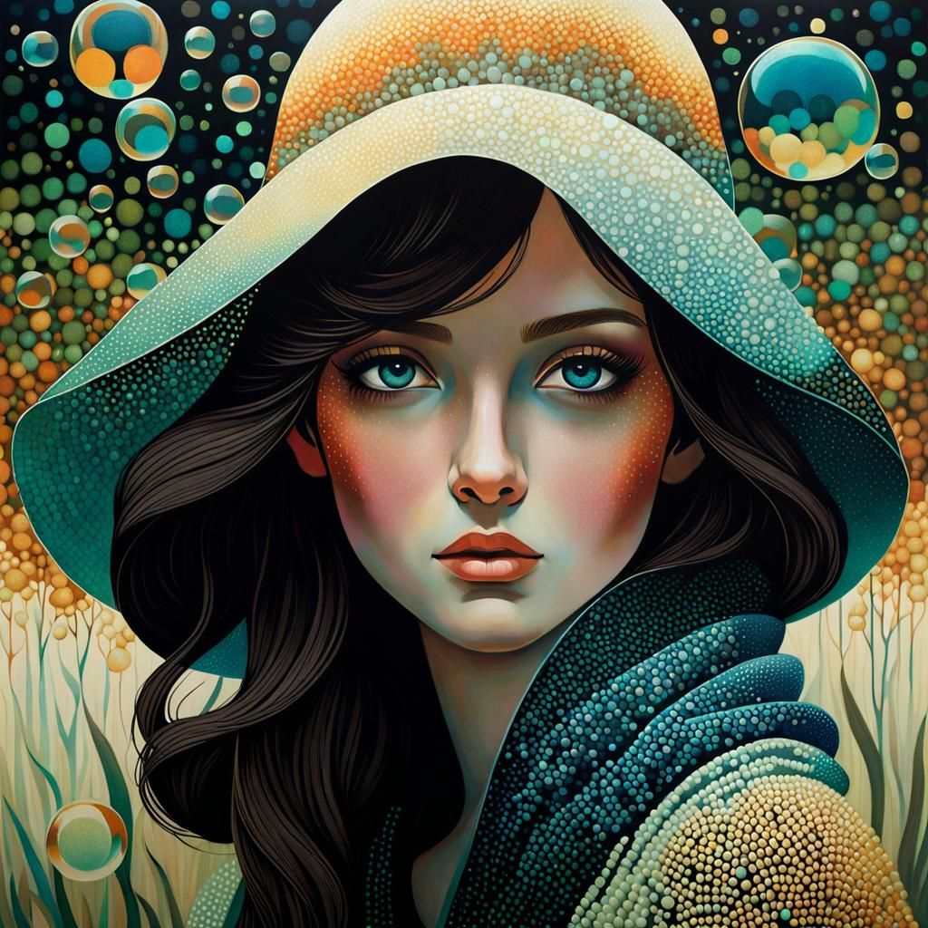 Prismatic Portrait in Starscape of Dream and Wonder