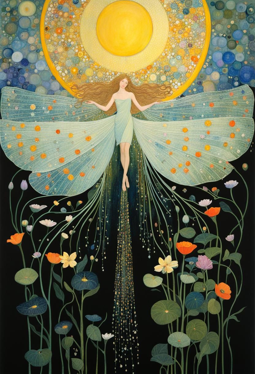 Surreal Floral Fantasy in Frosty Neon