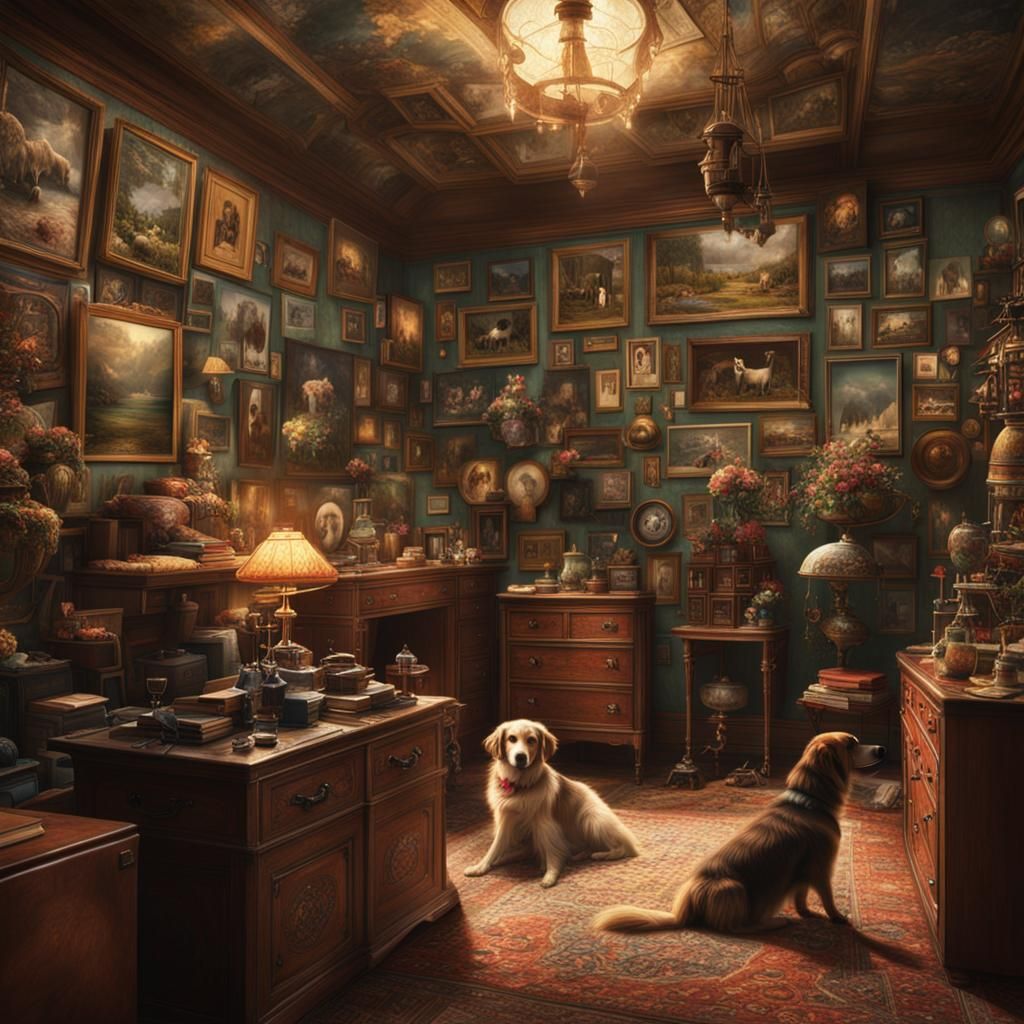 Dog Rooms: Epic Cinematic Digital Matte Painting