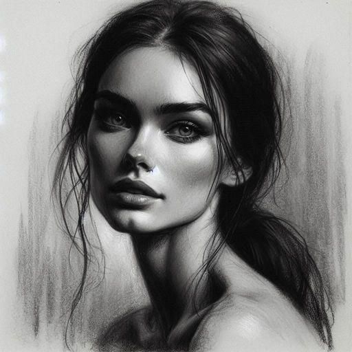 Detailed Charcoal Drawing