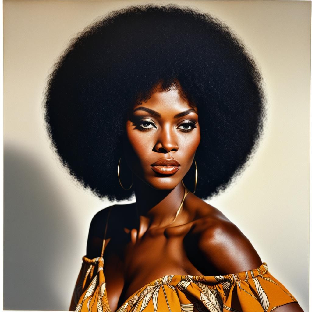 1970s African-American Beauty Portrait
