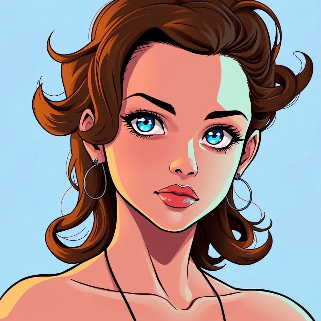 Anime-Inspired Key Visual of Christina Ricci as a Mango Godd...