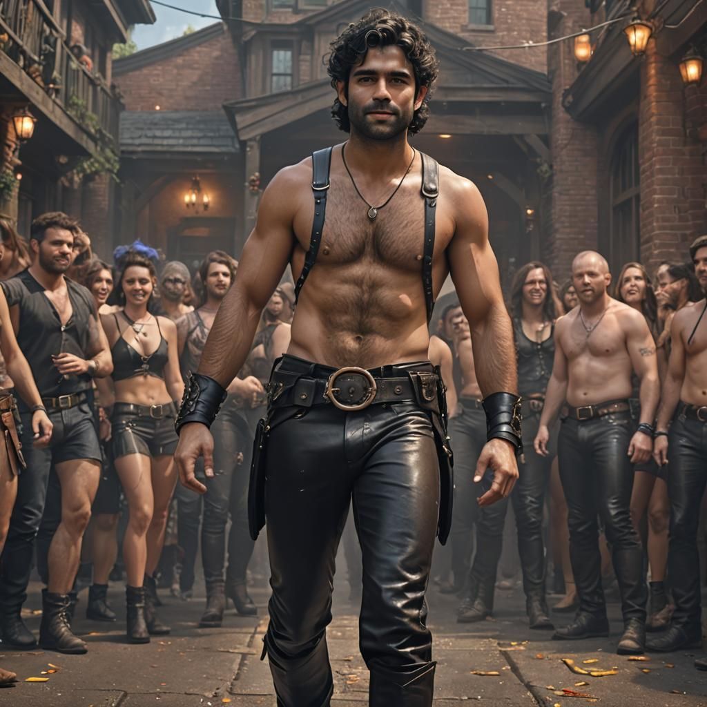 Adrian Grenier at a Leather Party