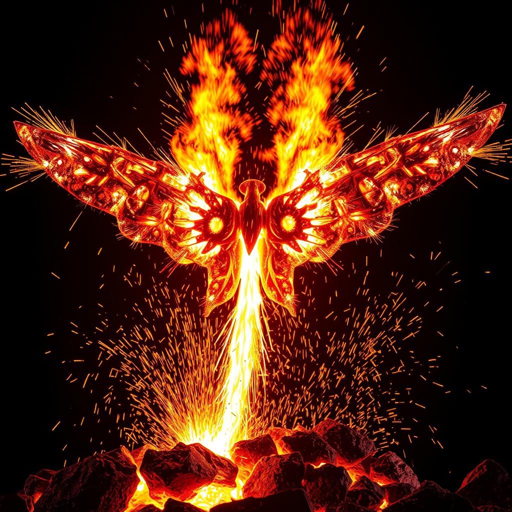 Molten Metal Aztec Butterfly Goddess