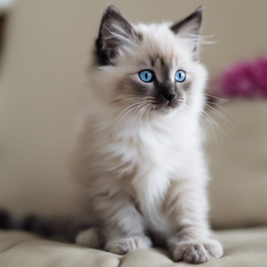 Cute Ragdoll Kitten Named Charli