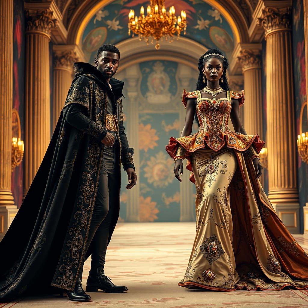 Elegant Renaissance Models on Lavish Runway