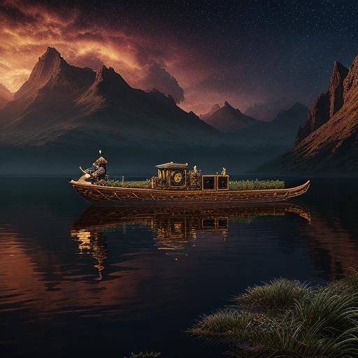 African Pygmy Goose in Dramatic Digital Painting