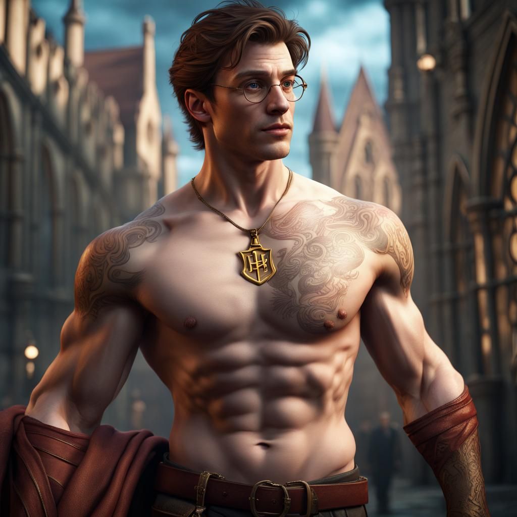 Harry Potter Cosplay at Hogwarts: Detailed Fantasy Art