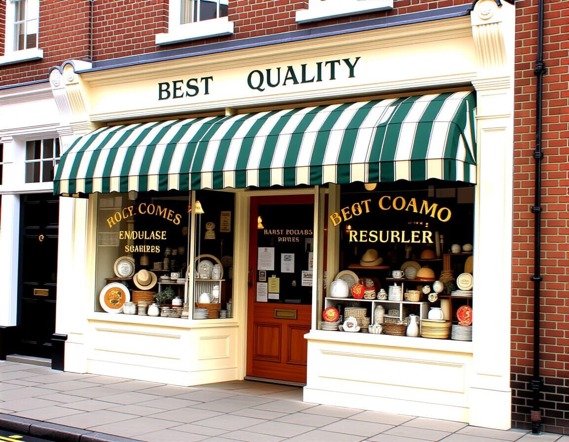 Charming Nostalgic Storefront in High Quality