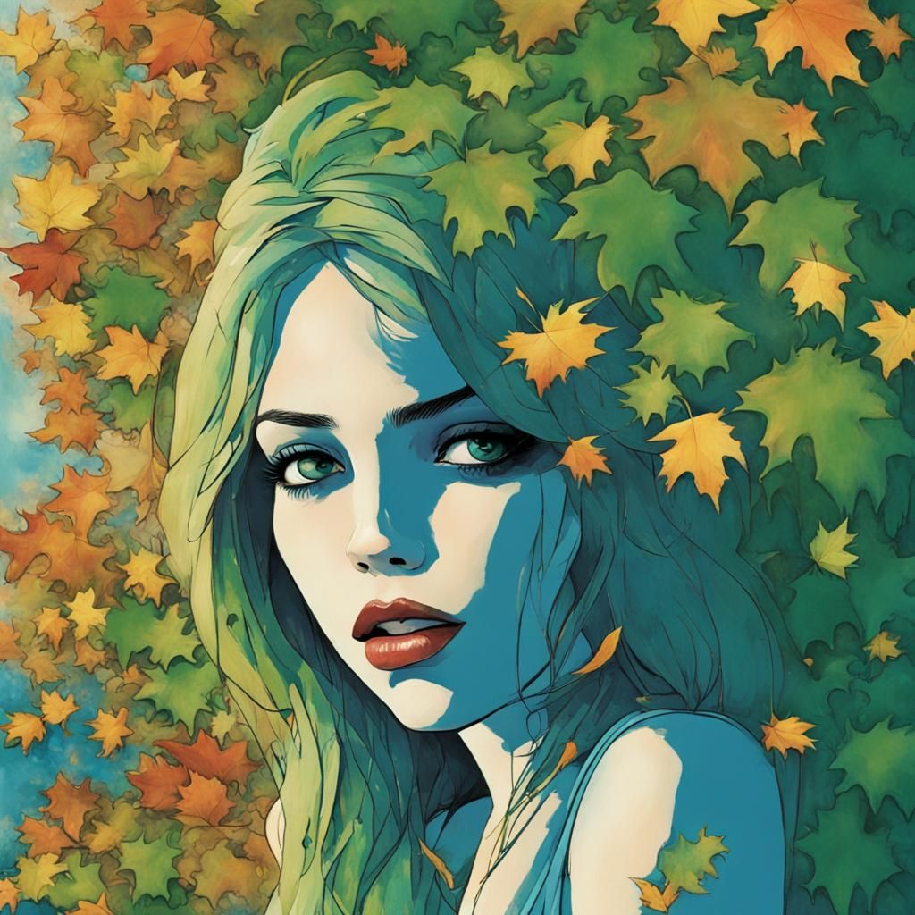 Silver Spring Meets Autumn Ocean Dreamscape