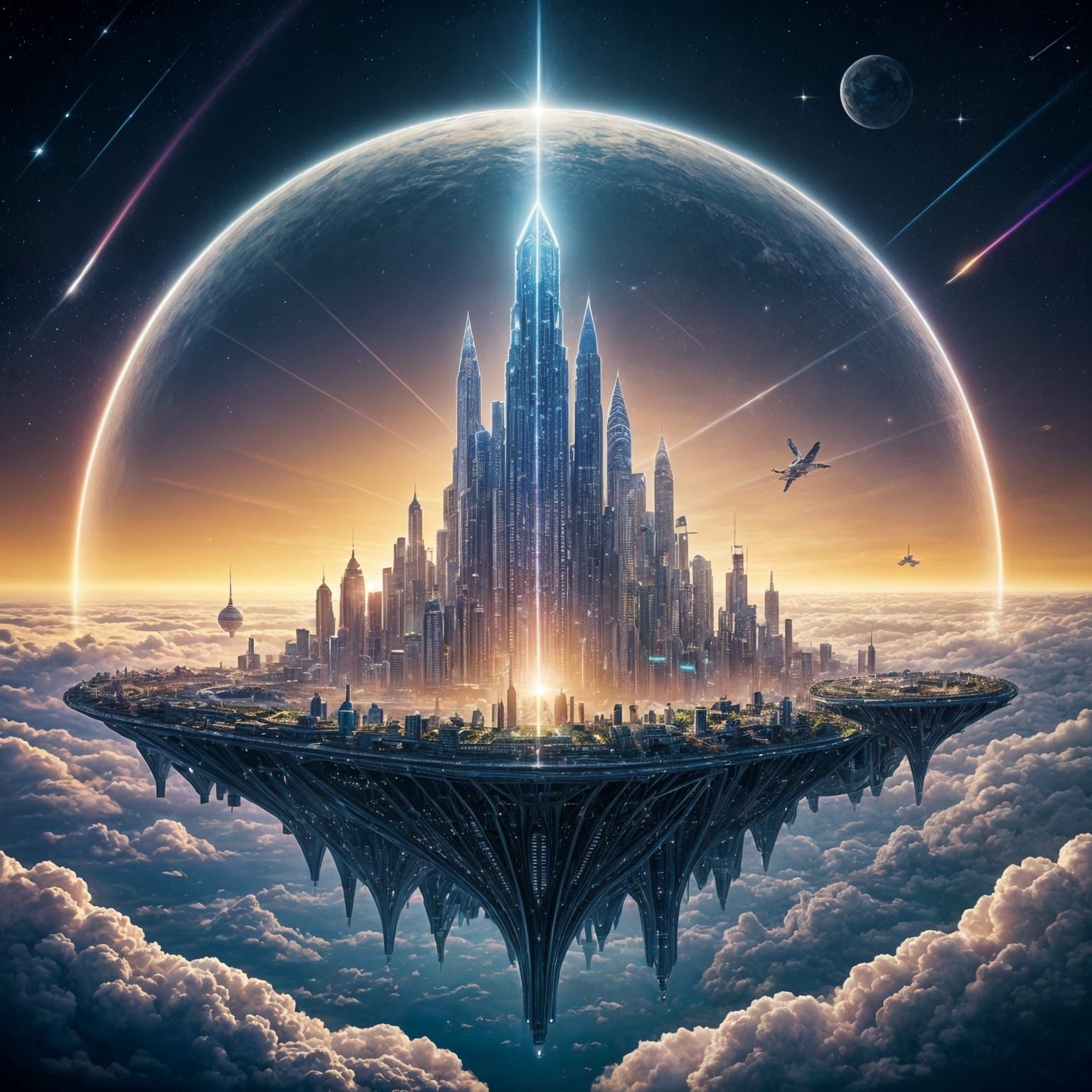Celestial Metropolis: City of Dreams in the Clouds