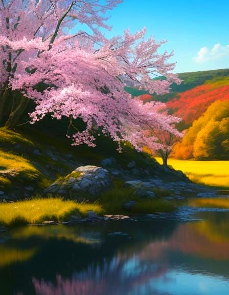 Vibrant Spring Landscape in Durham County