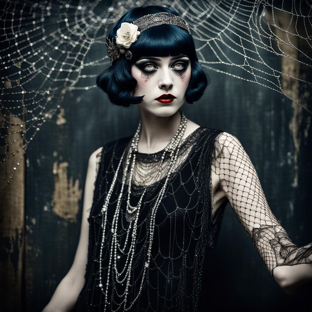 Lydia Deetz as Grungy Glam Flapper