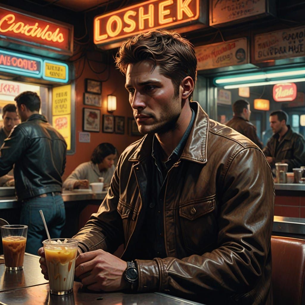 Dean Winchester Savoring a Late-Night Pudding