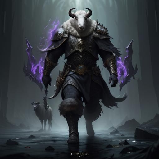 Sheep in Wolf's Clothing: Dark Fantasy Art
