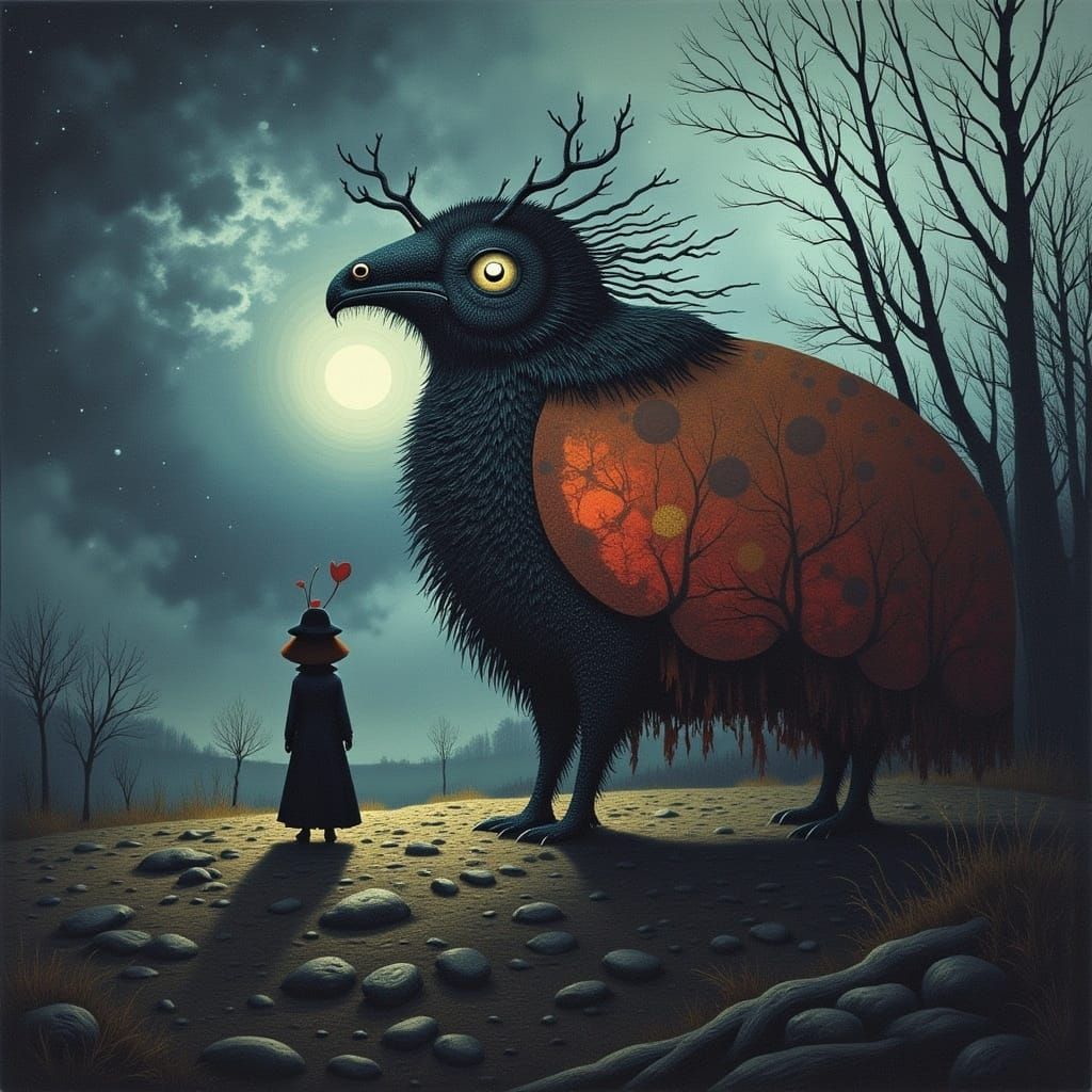 Eerie Dark Arts in Film Noir Style