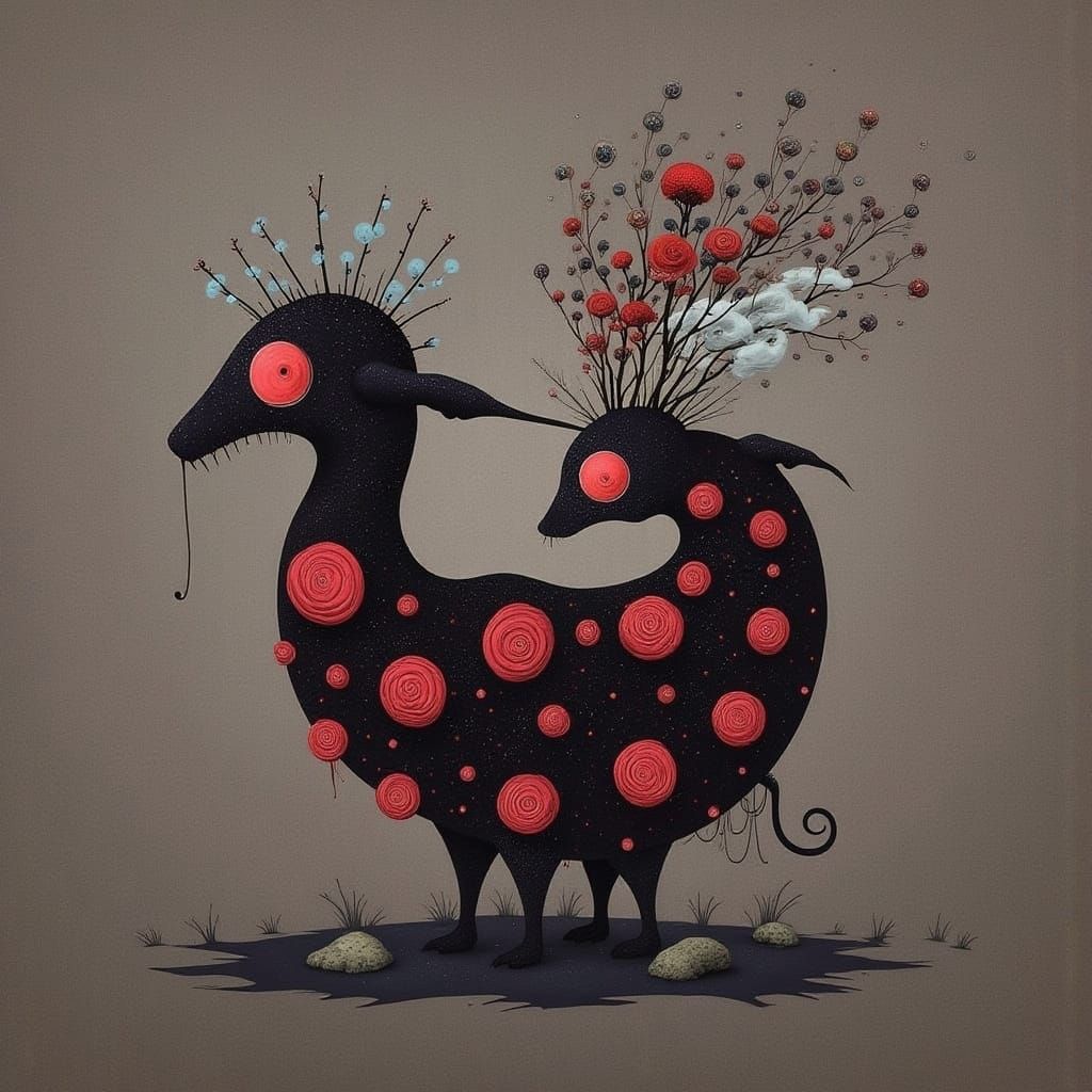 Surrealistic Landscape of a Psychedelic Dreamworld