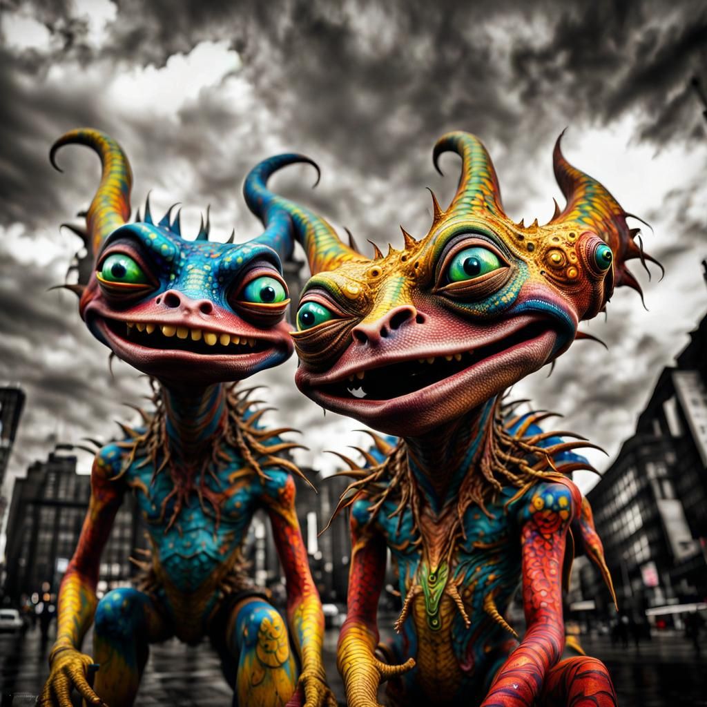 ANIMATED: From a BB Space Opera: 'Generic Goofy Aliens Cutting-up'