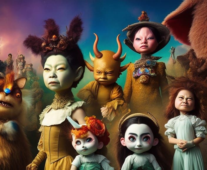 Nightmarish Dolls Sing at Burning Man Festival