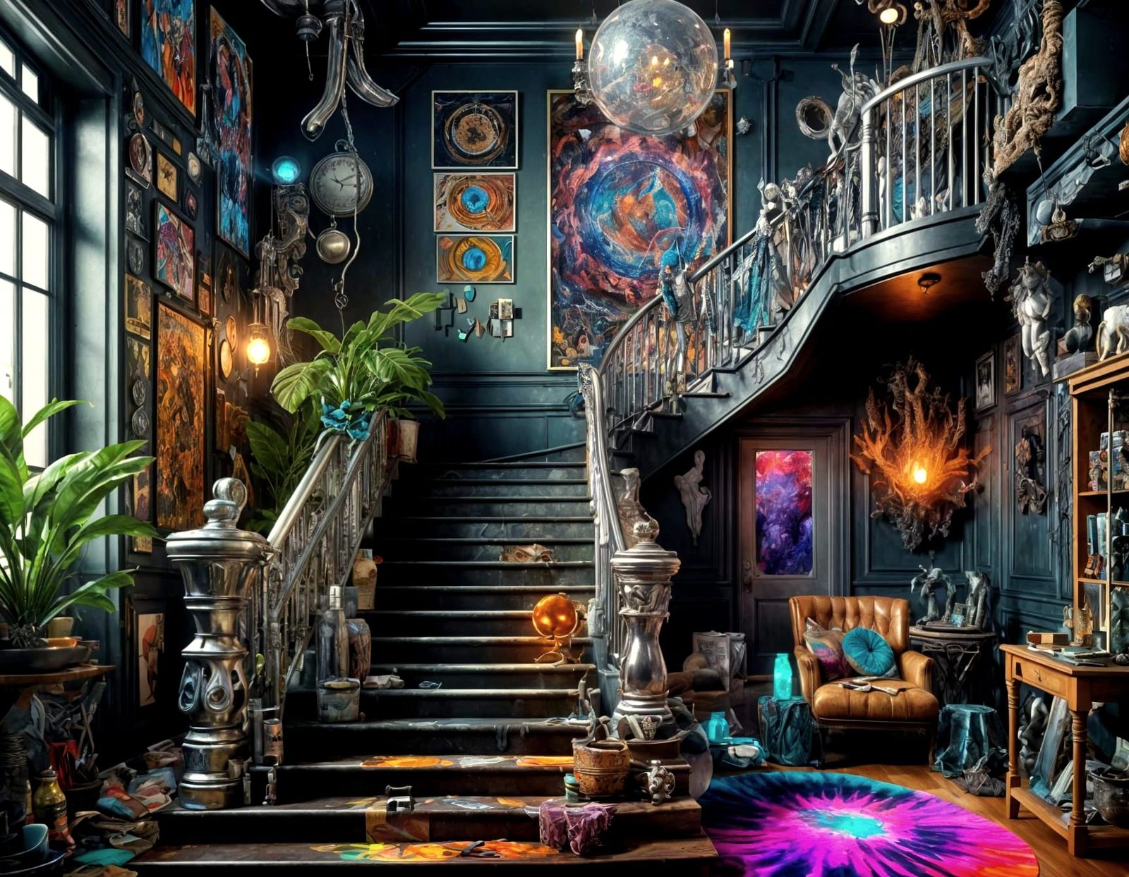 Maximalist Interior Design in Boho Hippie Style