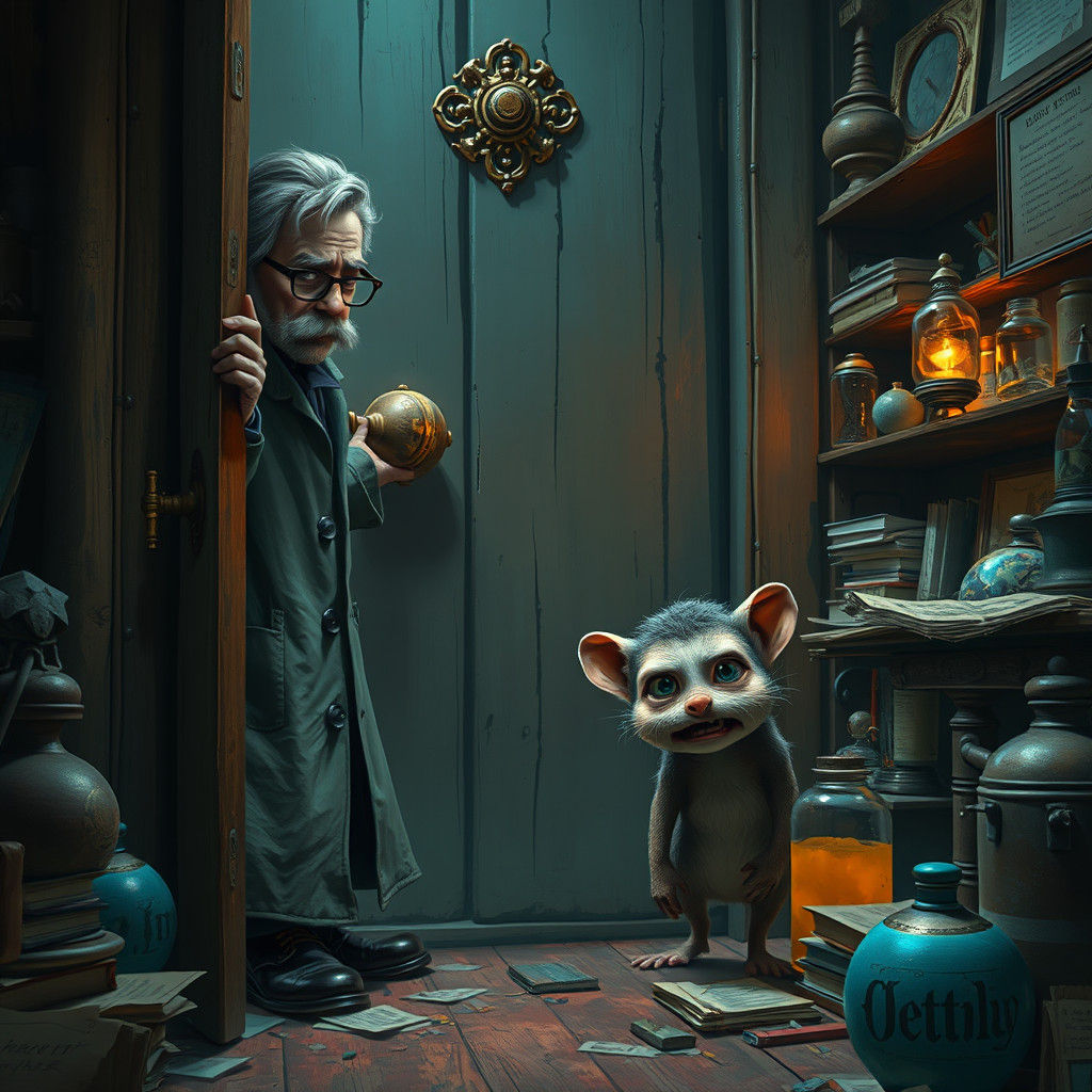 Doctor's Visit: Mischief in a Cluttered Workshop