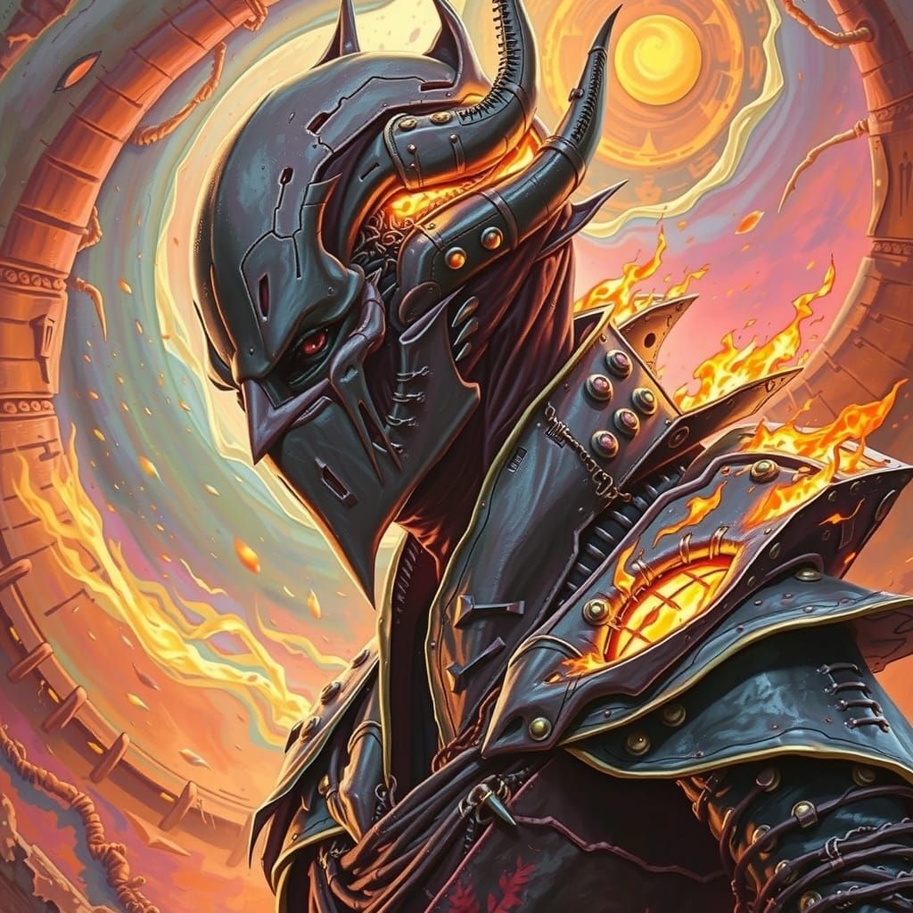 Dark Figure of Insanity and Chaos in Biomechanical Style