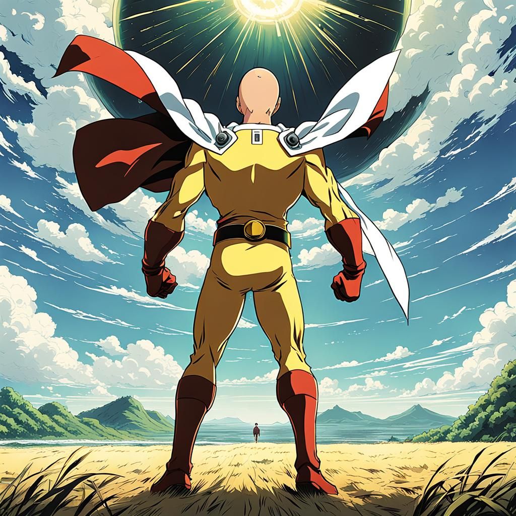 One Punch Man in Studio Ghibli Style
