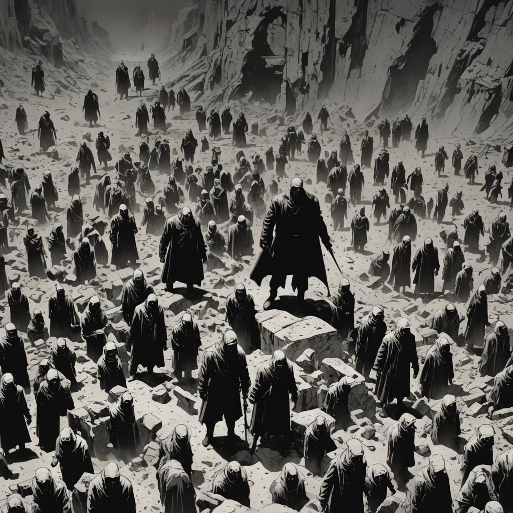 Grimdark Comic Book Art Illustration