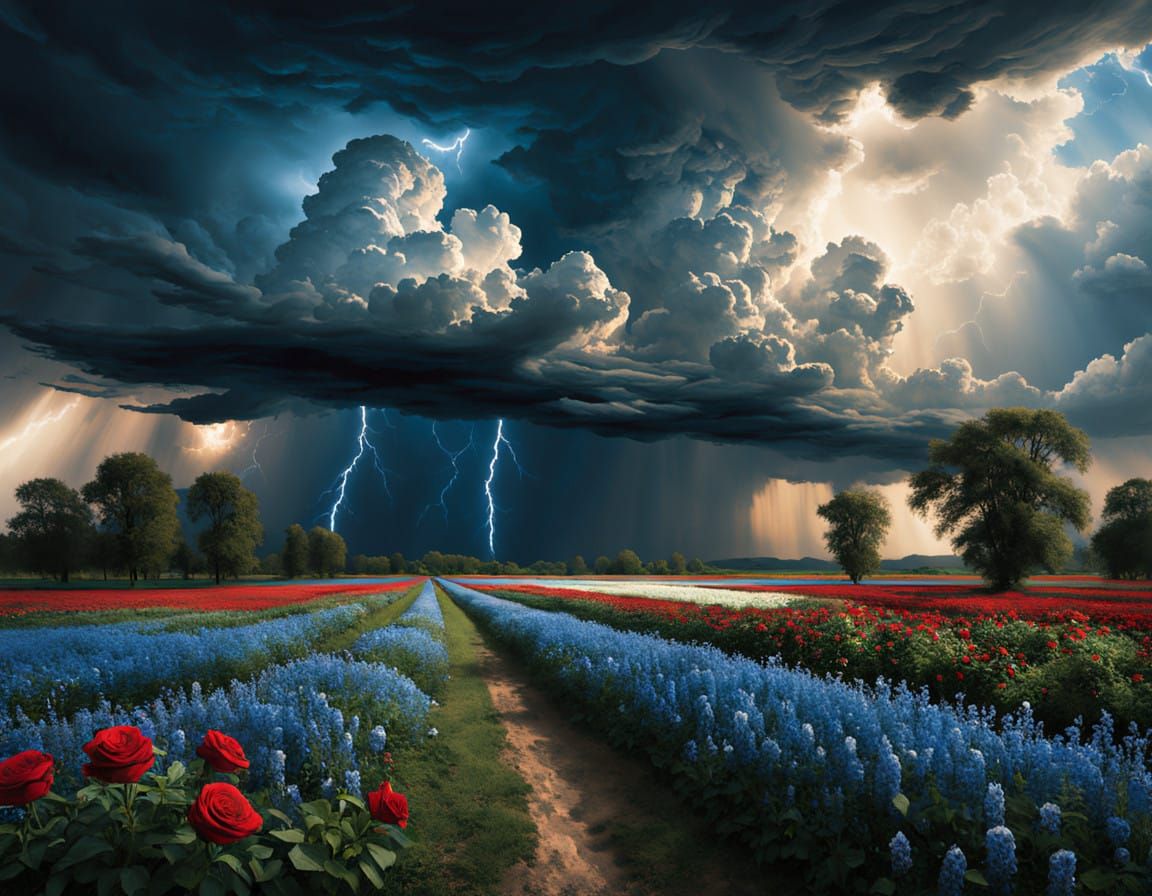 Ominous Landscape in the Style of the Old Masters