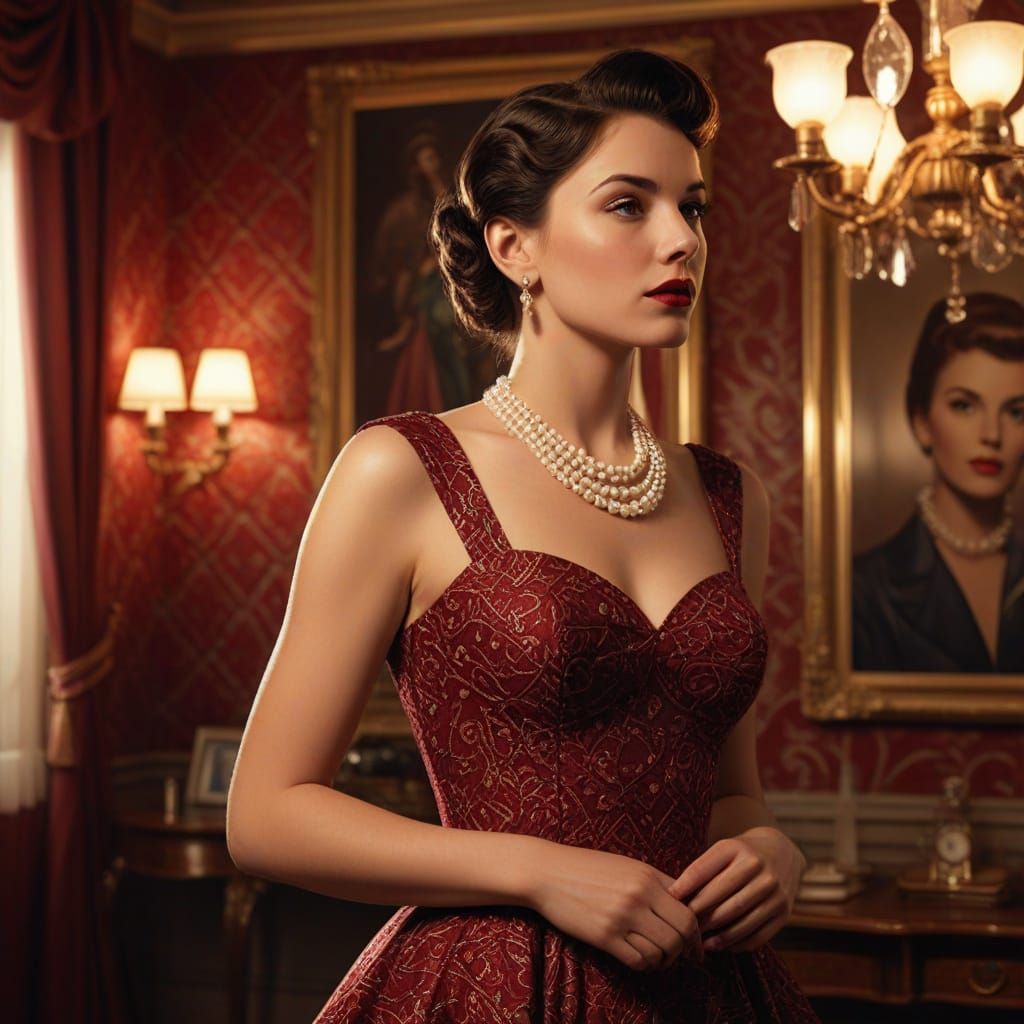 1950s Pin-Up Woman in Alex Ross Lighting