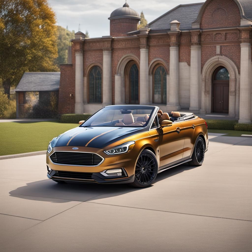 Ford Galaxy Convertible with Continental Kit