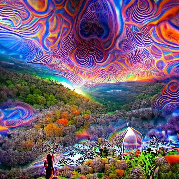 Psychedelic Abstract: A Kaleidoscope of Colors