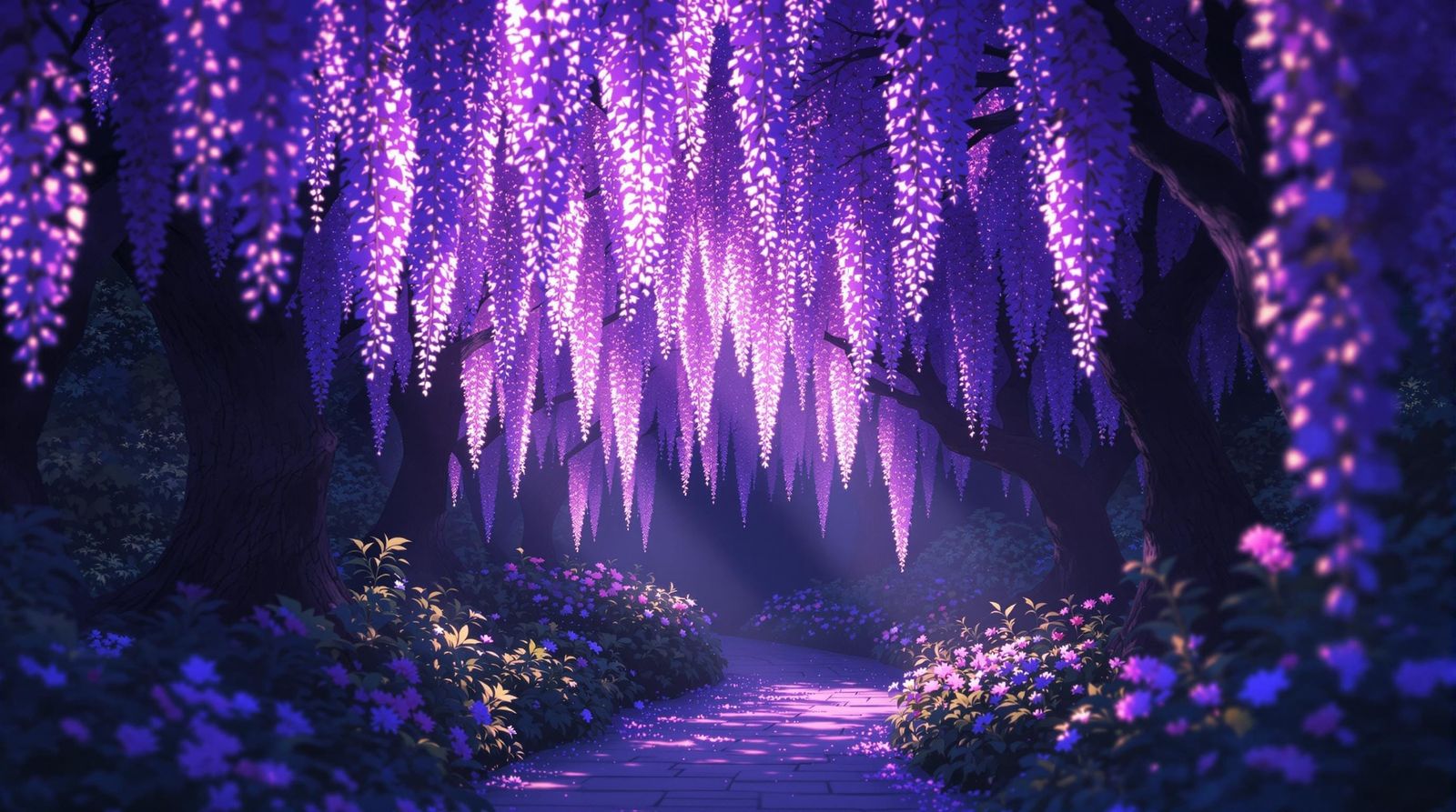 Whispering Wisteria Twilight Oasis