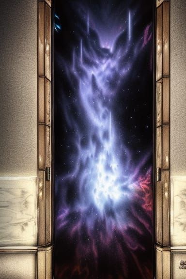 Surreal Doorway to a Nebula Universe