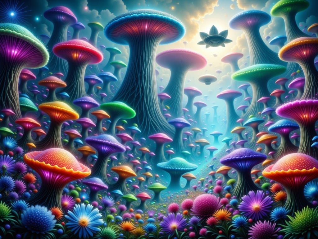 Alien mushroom world 10