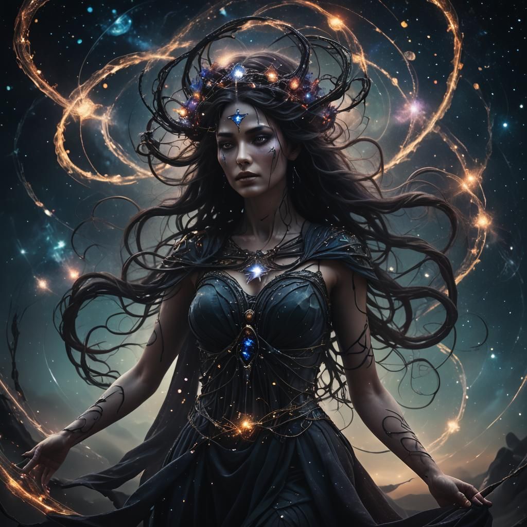 Goddess in a Twisted Cosmos: Dark Surrealism