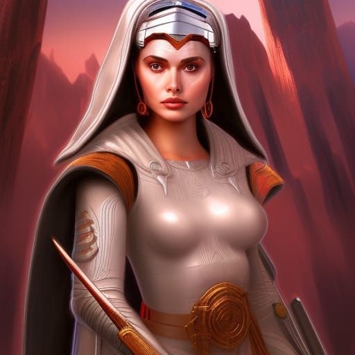 Padme Amidala Detailed Matte Painting