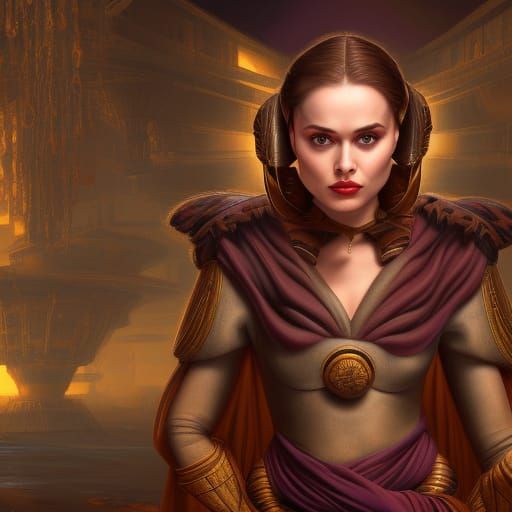 Padme Amidala: Detailed Matte Painting